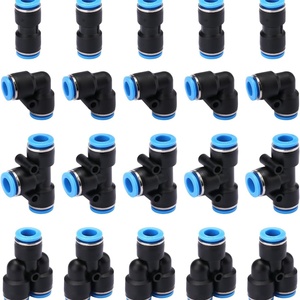 Conector Neumático de Plástico PE PV PU PY de 1/4 Pulgada de Diámetro Exterior para Conexión Rápida, Accesorios de Conexión a Presión, Conexión Rápida de un Toque para Tuberías de Aire HOFUJNG - Product Image 2