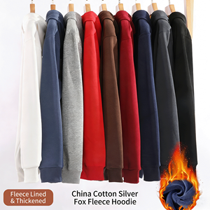 <span class=keywords><strong>Felpa</strong></span> con <span class=keywords><strong>Cappuccio</strong></span> Raglan in <span class=keywords><strong>Pelliccia</strong></span> di Volpe Argentata Pesante 420g per Autunno e Inverno, Giacca con <span class=keywords><strong>Cappuccio</strong></span> Unisex Ispessita e Ampia in Tinta Unita. - Product Image 5