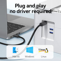 Cable USB 2.0 de Alta Calidad con Revestimiento de Níquel, 480 Mbps, Tipo C a Tipo B, Carga Rápida de 5 A, Blindaje de PVC Trenzado para Computadora, Impresora, Cámara