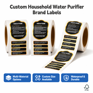 Etiquetas Adhesivas Personalizadas de Fábrica China para Eficiencia Hídrica, Pegatinas Impermeables de Cumplimiento para Electrodomésticos del Hogar - Product Image 2
