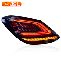 Feux arrière JSL pour Benz W205 Feux arrière à LED 2014-2019 Classe C Feux stop arrière Feux de recul Signal de freinage DRL Accessoires automobiles