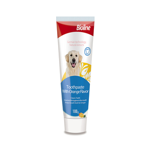 Dentifrice pour chiens Bioline Eco-Friendly, saveur menthe, pour les soins dentaires <span class=keywords><strong>des</strong></span> animaux de compagnie, 100g - Product Image 1