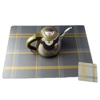Ensemble de sets de table en plastique PP écologique de style classique, fabriqué à Shenzhen, impression couleur complète, taille personnalisable pour restaurant