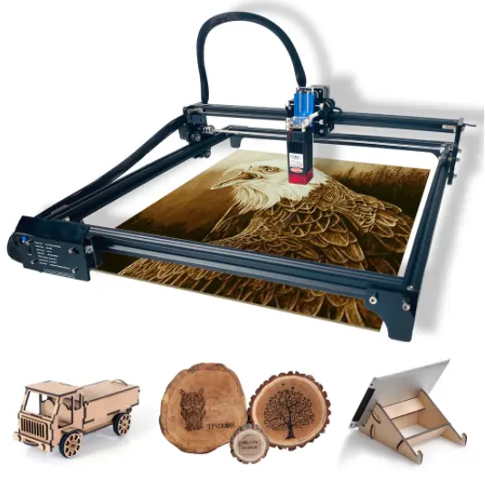 Máquina de marcado de grabado láser de diodo para plástico y acero inoxidable CNC portátil 4540 7W 15W 20W 40W CO2 cortador de madera láser