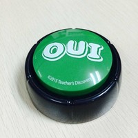 Bouton-poussoir facile en plastique personnalisable Enregistreur vocal Personnalisé Fabricants de sons Boutons parlants enregistrables Batterie