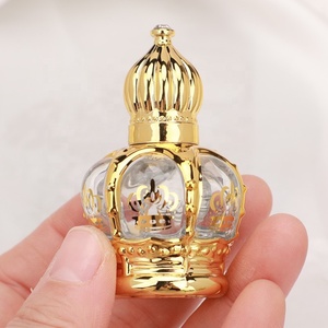 Populer 15ml desain mahkota emas gulungan kosong Serum penyebar tutup sekrup botol parfum <span class=keywords><strong>Mini</strong></span> untuk kemasan minyak esensial - Product Image 3