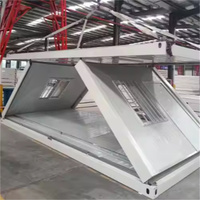 Maison conteneur en acier de 20 pieds, installation rapide, design pliable en Z, préfabriquée et repliable