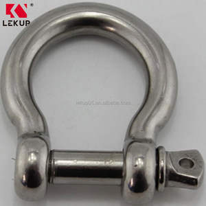 Prix d'usine M12 Grillette de levage à anneau en D de type européen en acier inoxydable 316, type ancre, avec goupille à vis - Product Image 6