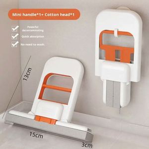 Factory Wholesale Desktop Mini Squeeze Mop, Portable Wet and Dry for Countertops, Bathrooms, Kitchen Home Cleaning Tools - Product Image 6