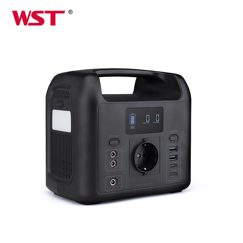 portable power bank lifepo4 220v ac output power bank portable battery solar panel charge power stations LED display