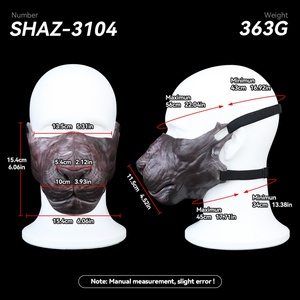 หน้ากากมาสติฟฟ์ SHAZ-3104 ครึ่งหน้า ระบายอากาศได้ สำหรับ BDSM เซ็กซ์แฟชั่น หน้ากากสำหรับผู้ใหญ่ คอสเพลย์ บอนด์เดจ 18+ ขายส่ง - Product Image 6