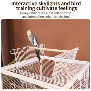 Sevgili yeni ev yatay çift katmanlı özel kafes papağan kafes büyük Villa şeffaf anti-sıçrama akrilik 490 - Product Image 4