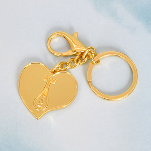 Custom Metal <strong>Keyring</strong> Manufacturers Wholesale Die Casting Zinc Alloy Plated Gold Metal Keychain - Product Image 2