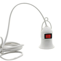 Douille E27 avec cordon d'alimentation de 5 m pour suspension, support de lampe, adaptateur de douille d'ampoule de lustre avec interrupteur à clé indépendant