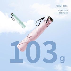 ร่มพับได้ น้ำหนักเบาพิเศษ 103 กรัม ใช้ได้ทั้งกันฝนและกันแดด ร่มขนนกทรงดินสอ ป้องกันรังสียูวี - Product Image 1