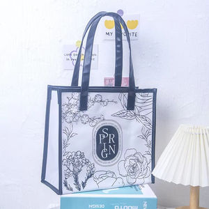 Bolsa de Playa de Verano, PVC PU, Bolso de Mano y Hombro para Mujer, Impermeable, con Logotipo Impreso, Bolsa de Regalo - Product Image 1