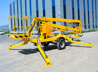 KCCL Lift Rental 24m Trailer Boom Lift 360 Plataforma giratória Rebocável Articulado Man Lift Plataforma de trabalho aéreo