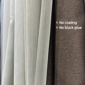 ستائر كتان قطنية سميكة عازلة للحرارة ستائر غرفة معيشة غرفة نوم فندق - Product Image 2
