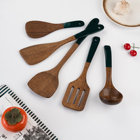 Cuillères et louches de cuisine en bois en gros, écologiques, faites à la main, en bois de hêtre, ustensiles en bois pour la cuisson