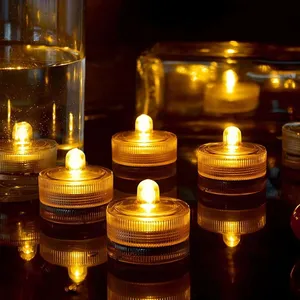 Chìm hồ bơi đèn dưới nước LED trà đèn không thấm nước dưới nước LED tealight cho Đảng