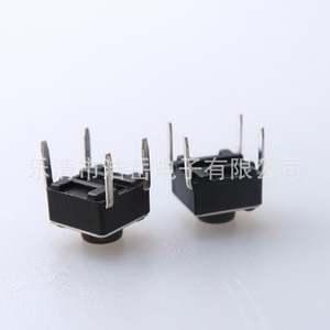 สวิตช์สัมผัส Jieyue ขนาด 6x6 มม. 4.3x4.5x5 มม. SPST ขาทองเหลือง 50k รอบการใช้งาน 500mA 6VDC ติดตั้งแนวตั้ง - Product Image 2