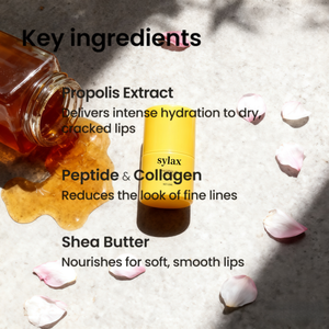 Bálsamo Labial de Miel con Propóleo, Mascarilla Labial Hidratante Original para la Noche, Hidratación Duradera de 12 Horas, Cuidado de la Piel Coreano, Sylax - Product Image 6
