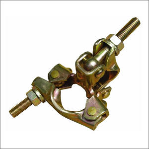 Collier de serrage pivotant à double fixation pour échafaudage de type britannique, pour raccordement de tubes, poutres, planches et échelles - Product Image 1