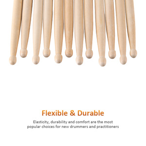 <span class=keywords><strong>Baqueta</strong></span> de arce de madera <span class=keywords><strong>dura</strong></span> maciza personalizada, tamaño 5A/7A, tambor antideslizante de nailon, accesorio de instrumentos de percusión para tocar - Product Image 4