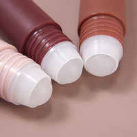 Flacon cylindrique roll-on en plastique PP de 20 ml pour lotion corporelle, déodorant, anti-transpirant et désinfectant - Emballage cosmétique portable