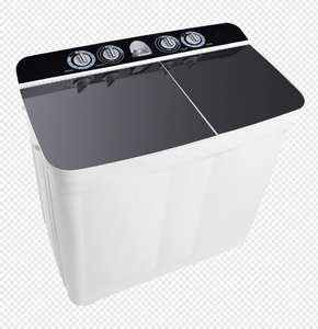 Machine à laver semi-automatique à double cuve électrique <span class=keywords><strong>de</strong></span> 11 kg, grande capacité pour usage domestique et hôtelier avec affichage en anglais - Product Image 2