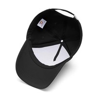 Gorras de Béisbol Personalizadas de 5 Paneles con Bordado 3D, Color Negro Liso, para Hombre y Mujer, Gorras con Visera Curva y Cierre a Presión