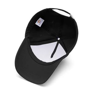 Customized 5 Panel 3D Embroidery Plain Black Baseball Hats Men Women Blank High Crown Snap Back Caps Curved Brim - Product Image 5