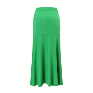 Custom New <strong>Denim</strong> Breathable Casual A-Line High Waist <strong>Knee</strong>-<strong>Length</strong> <strong>Skirt</strong> for Women Evening Christmas Party Wear - Product Image 1