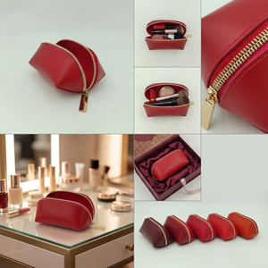 Bolsa <span class=keywords><strong>de</strong></span> Cosméticos Mini <span class=keywords><strong>de</strong></span> Cuero PVC Rojo <span class=keywords><strong>de</strong></span> Lujo, con Logotipo Personalizado, Portátil, para Lápiz Labial, para Cuidado <span class=keywords><strong>de</strong></span> la Piel, Belleza, Regalo Promocional para Eventos - Product Image 6