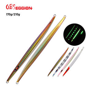 Jig <span class=keywords><strong>59</strong></span> #   Jigs <span class=keywords><strong>de</strong></span> pêche à la traîne à chute rapide lumineux 170g 210g, leurres <span class=keywords><strong>de</strong></span> pêche en plomb coulants, jig vertical en plomb, leurres <span class=keywords><strong>de</strong></span> pêche en métal pour l'eau salée - Product Image 1