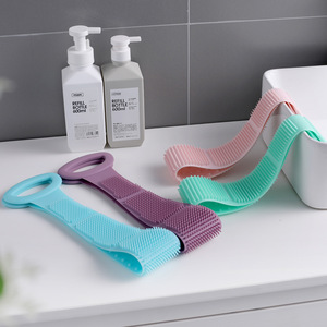 Silicone Back Scrubber Bath Towel Long Size For Deep Cleaning Men Women Use - Product Image 2