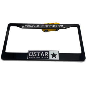 Plaque <span class=keywords><strong>d</strong></span>'<span class=keywords><strong>immatriculation</strong></span> en plastique rouge bon marché avec logo personnalisé imprimé avec cadre pour promotion - Product Image 5