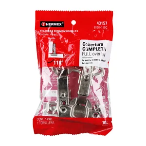 Scatola con 6 unità borsa con 2 cerniere bidimensionali di 110 ° copertura completa - Product Image 4