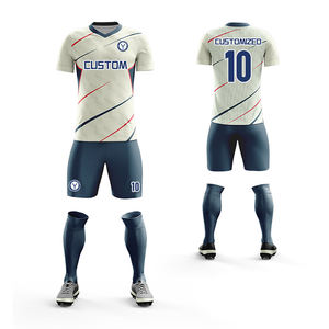 بيع بالجملة رخيص-تي شيرت عالي الجودة لكرة القدم 21 22 زي موحد للرجال + زي أطفال - Product Image 5