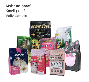 Fábrica de Envases para Alimentos para Mascotas OEM Personalizados |   Bolsa con Cierre Ziplock de PE de Grado Alimenticio, con Base Cuadrada Plana y Refuerzo Lateral - Product Image 5