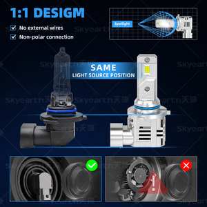 Super Bright 9005 9006 <b>LED</b> Headlight Bulb Silent Fan Easy Install Waterproof Durable Car Front Lighting System Auto Part - Product Image 3
