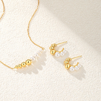 Bijoux fins à la mode, boucles d'oreilles en argent 925 plaqué or, forme géométrique, coquille en or plaqué, perle, pour femmes