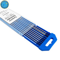 10 Electrodos de Tungsteno con Itrio WY20 con Punta Azul para Máquina de Soldadura TIG 2.4x175mm