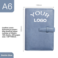 Carnet de notes à couverture rigide en cuir PU personnalisé imprimé personnalisé avec logo pour bureau d'école de commerce