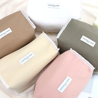 Grand sac en polaire pour femmes, marron crème, soins de la peau, voyage, toilette, maquillage, beauté, duveteux, confortable, pochette