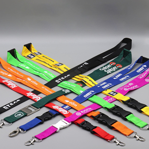 Custom Logo Badge Imprinted Eco-friendly Wrist Key Lanyard Real Puller Breakaway Hook Accessory Polyester Material Silk Screen
