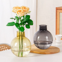 Vase de simulation créatif et moderne en plastique transparent pour arrangement floral séché, idéal pour le salon - Vente en gros