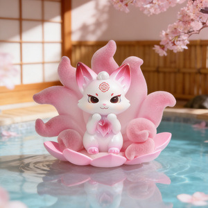Figura Coleccionable de Resina Yu Mo Craft Dreamy Fox en Caja Sorpresa, Decoración de Dibujos Animados, Regalo para el Hogar o Escritorio - Product Image 4