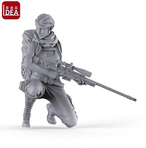 Statuetta di Soldatessa OEM in Resina, Giocattolo Militare Femminile - Product Image 2