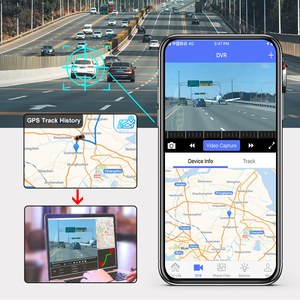 4G 1080P WIFI GPS Dash Cam phía trước và nội thất ống kính hồng ngoại điện thoại di động và PC trực tiếp giám sát từ xa 4G Dashcam - Product Image 4